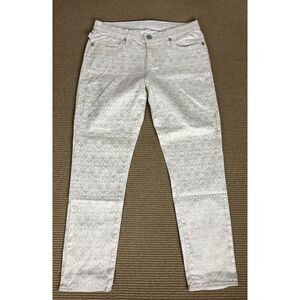 Womens Jeans Rock‎ & Republic Beige Geometric Golden Pants Size 10